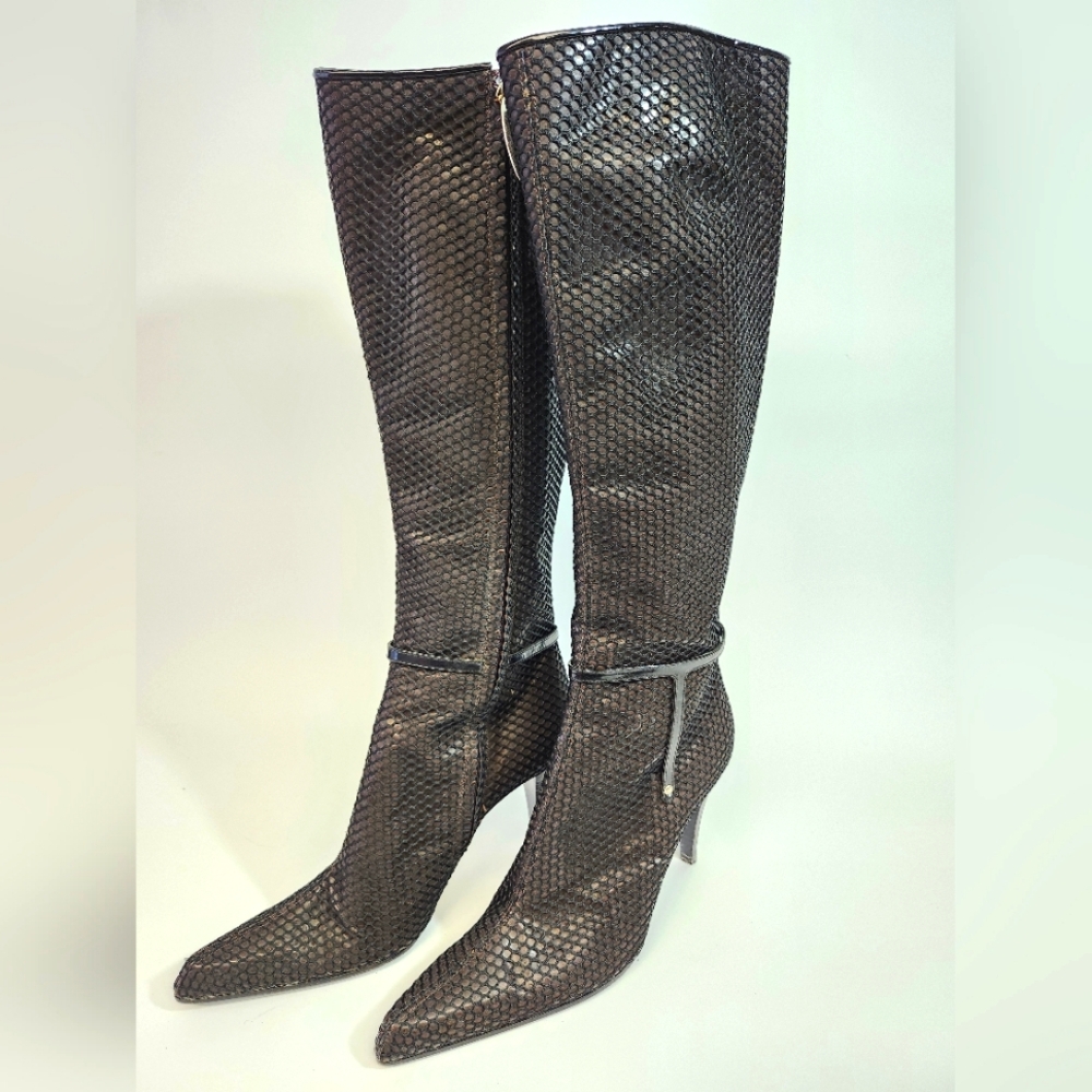 Sergio Rossi Slate Knee High Boots size 37